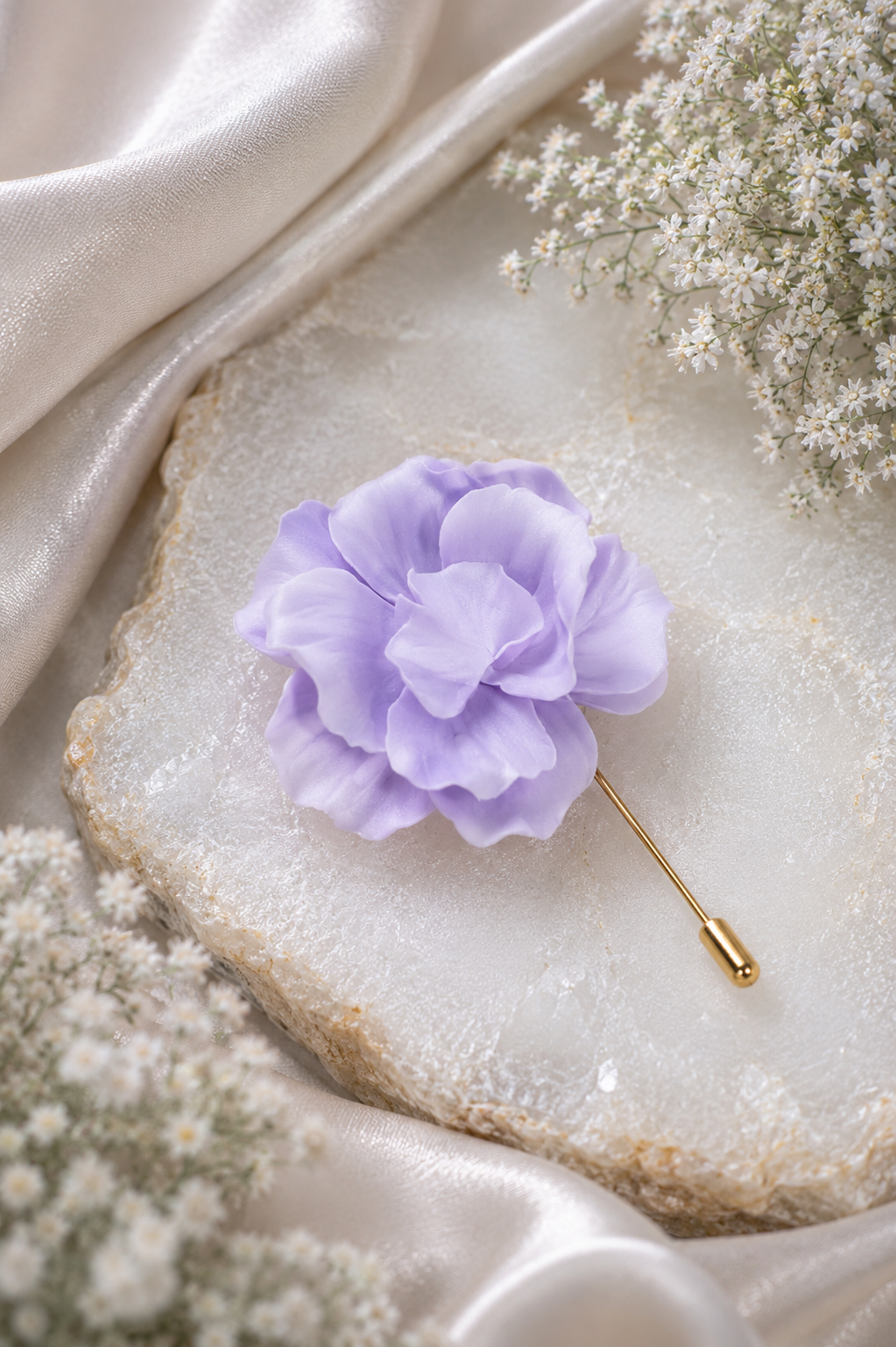 Lavender Petal Stick Pin