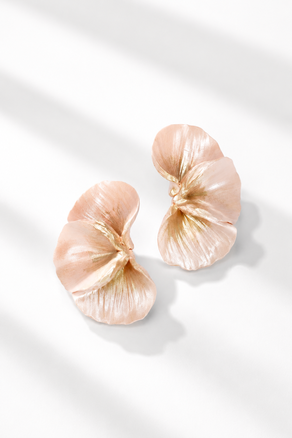 Blush Orchid Petal Earrings