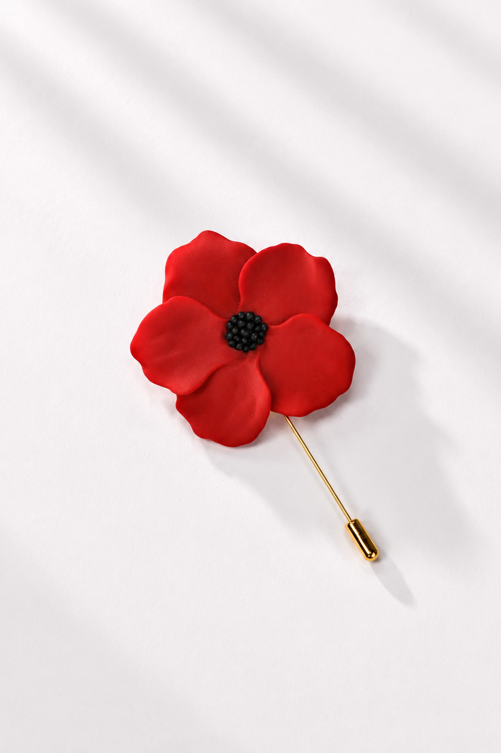 Large Red Poppy Stick Pin