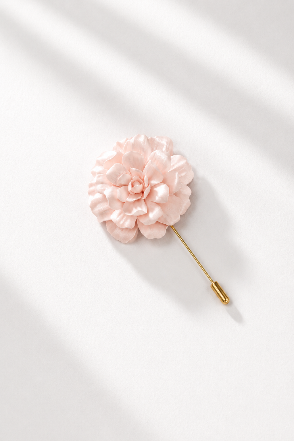 Blush Rose Polymer Clay Stick Pin