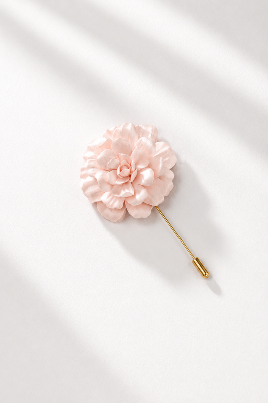 Blush Rose Polymer Clay Stick Pin