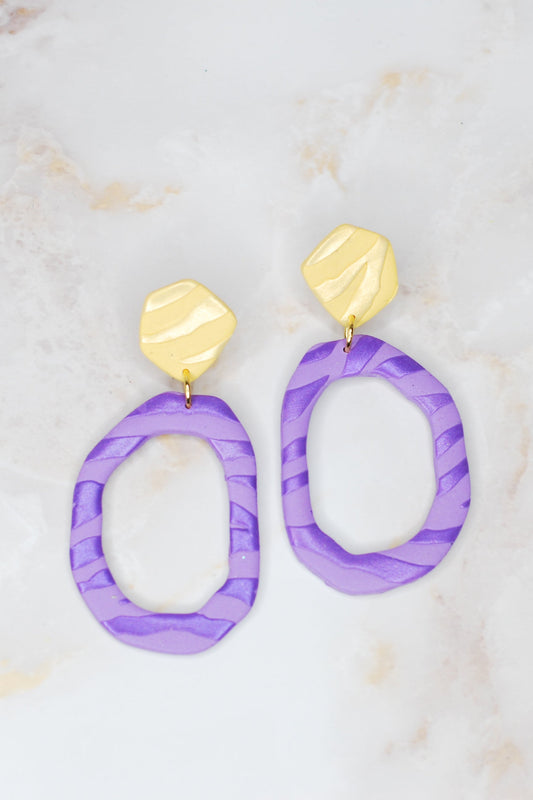 Tiger Hoop Earrings