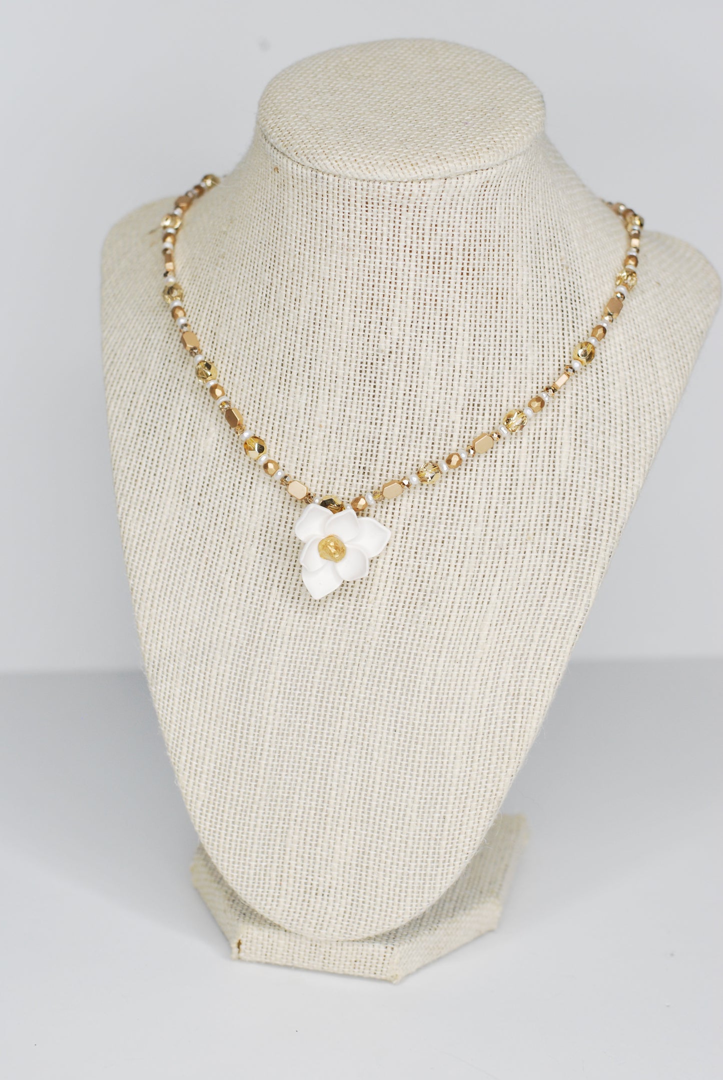 Magnolia Beaded Necklace