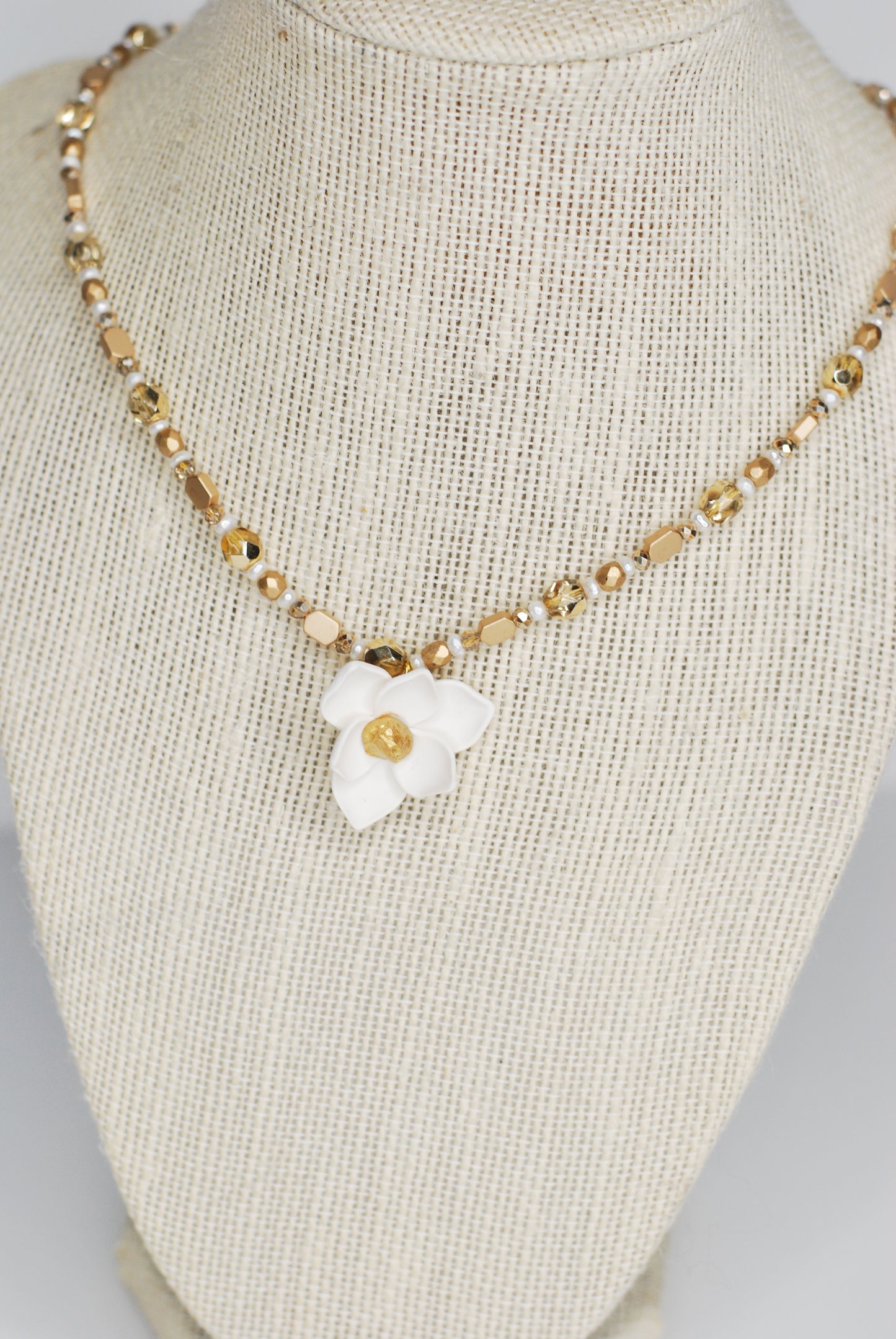Magnolia Beaded Necklace