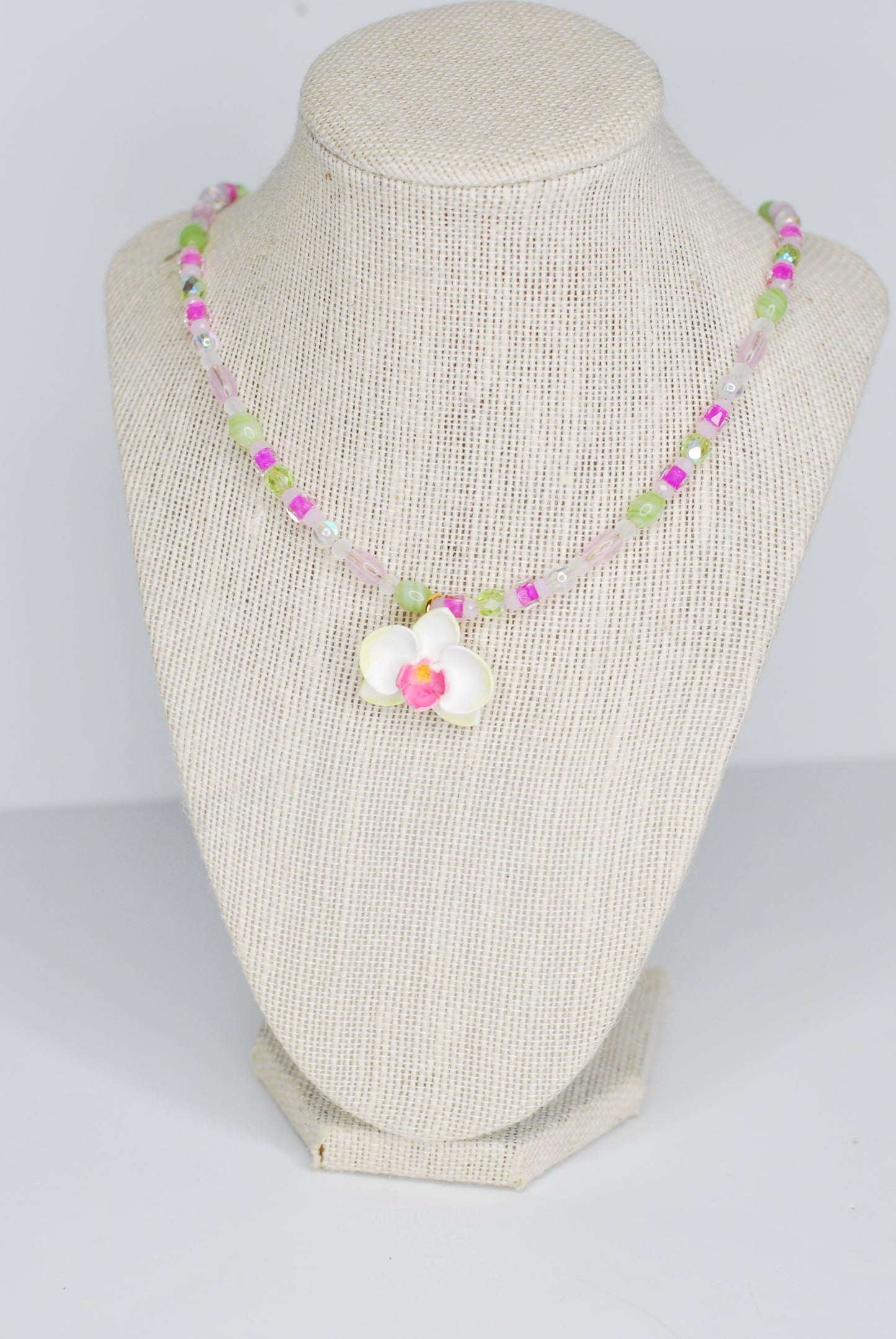 Orchid Beaded Necklace